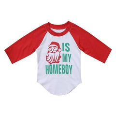 Lovely Kids Shirt Boys Girls Lovely Christmas Santa Claus Long Sleeve Letter Printing Daily Leisure Holiday Costume