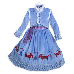 New Elsa Dresses for Girls Princess Dess Anna Elsa Cosplay Kids Costume Snow Print Party Dress Vestidos Children Girls Clothing