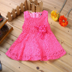Summer Baby Dresses Girl Princess Dress Flower Toddler Infant Newborn Baby Girls Party Wedding Dress Baby Lace Dress Brand