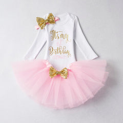 Baby Girl 1 year birthday Tutu Dress Toddler Girls 1st Birthday Party Christening Outfits Princess Costumes for 12 months Girls