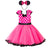 Baby Girl Cute Minnie Mouse Clothing Above Knee Mini Falda Toddler Polka Kid Summer Party Tulle Dress Mickey Clothes Child Frock