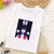 VOGUE Princess Print Girls Shirts Harajuku Kawaii Fashion Girl Top Cartoon Casual Girl T Shirts Children Round Neck Short Sleeve