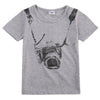 Causal Boys Camera Printed Gray T-Shirts Baby Boy Clothes For Kids 1-8Years