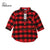 0-5Y Newborn Kids Baby Girls Red Plaid Princess Party Long Sleeve Dress Waistband Clothes