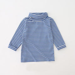 2019 Toddler Kids T Shirt Long Sleeve Striped Boys T Shirt Turtleneck Girls Tops Tee Shirt Enfant Fille Children Clothes 1-5Year
