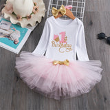 Baby Girl 1 year birthday Tutu Dress Toddler Girls 1st Birthday Party Christening Outfits Princess Costumes for 12 months Girls