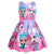 Summer Sleeveless Party Tutu Girls Dresses Cartoon Print Fashion New Arrival Children Wedding Costume Kids Girl Dresses