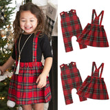 0-24months Newborn Girls Clothes 2019 Casual One Piece Baby Rompers Red Plaid Sleeveless Girls Dress Xmas Baby Girls Clothing