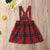 0-24months Newborn Girls Clothes 2019 Casual One Piece Baby Rompers Red Plaid Sleeveless Girls Dress Xmas Baby Girls Clothing