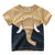 2019 Summer Children Boy Animal Printing Elephant Giraffe Lions Short Sleeve T-shirt Kids Fashion Casual Tops