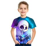 2020 Summer Kids 3D Game T-shirt Boys Girls Undertale Sans Lovely Anime Printed T shirt Children Fashion Tshirt Tops 4-12 Years