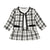 New Fashion Baby Girls Clothes Girls Dresses Kids Plaid Jacket Clothes Girls Ruffle Outfits Birthday Party Plaid Coat Tops+Dress