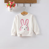 IENENS Baby Infant Pullovers Sweatshirts Kids Children Cartoon Rabbit T-shirt Hoodied Tops Todlers Girls Clothes Clothing 0-3Y