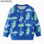 SAILEROAD 2 to 7years Cartoon Kids Dinosaur Sweatshirts Autumn Warm Coats for Boys Clothes for Child Hoodies Sweatshirts