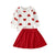 New Toddler Kids Baby Girl Valentine 's Day Clothes Long Sleeve Love Heart Printed Shirt Tops Tutu Skirt 2Pcs Outfits Set