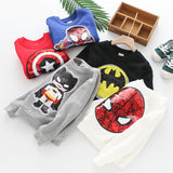 2020 Kid Baby Boy Hoodies Cotton Sequin Cartoon Sweater Plus Velvet Autumn Winter Batman Children Toddler Top Thicken Sweatshirt