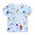 Summer Kids Boys T Shirt Cartoon Full Penguin Print Short Sleeve Baby Girls Clothes Cotton Children T-shirts O-neck Tee Tops