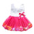 Fashion Pageant Dress Clothes Kid Girl Princess Dress Toddler Sleeveless Dress Tutu Lace Flower Bow Dresses