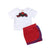 Emmababy Hot Fashion Kids Baby Girls Bow Flower Tie Tops T-shirt+Mini Package hip Skirts 2PCS Outfits girl Clothes