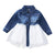 Kid Girls Long Sleeve Tulle Princess Denim Dress Baby Girl Summer Clothes Lace Splicing Tutu Dresses Party Turn-Down Collar Robe