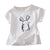 Kids Boys Girls Summer T Shirt Rabbit Print Short Sleeve Baby T-shirts Cotton Children's T-shirt O-neck Tee Tops Boy Cloth 2-7Y