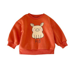 Winter Kids Boys T Shirt Cartoon Animal Long Sleeve Baby Girls T-shirts Cotton Children T-shirt O-neck Tee Tops Boy Clothing