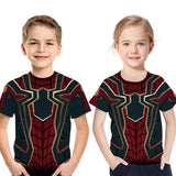 Kids Superhero T shirt 2019 Summer Boy Girl Fashion Spider Animal Printed T-shirt Kids Cool Avenger Pullover Dark