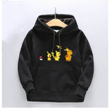 2019 Kids Baby Hoodies Pokemon Pikachu Print Boys Girls Sweatshirts Autumn Winter Warm Clothing Casual Sweat Enfant Pullovers