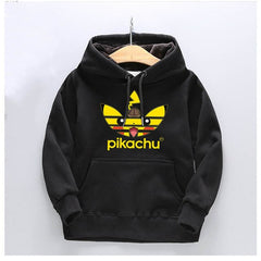 2019 Kids Baby Hoodies Pokemon Pikachu Print Boys Girls Sweatshirts Autumn Winter Warm Clothing Casual Sweat Enfant Pullovers