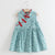 Kids Girls Cute Flower Print Dress Chinese Style Vintage Cheongsam Dresses Qipao Baby Clothes