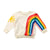 Fashion Rainbow Sun Print Baby Girls Kids T-Shirt Clothes Cotton Blouse Sweater Sweatshirt Cardigan