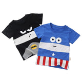 New Boys Girls Cotton T Shirts Children Tees Short Sleeve Cartoon Shirts Kids Top Clothes Avengers Marvel Batman Captain America