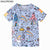 SAILEROAD 7 Years Cartoon Dinosaur Boys Girls Tops Tees T Shirt For Summer Children Kids Short Sleeve Shirts Cotton Baby Clothes