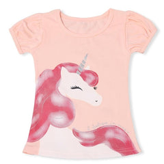 2019 Summer Fashion Unisex Unicorn T-shirt Children Boys Short Sleeves White Tees Baby Kids Cotton Tops For Girls Clothes 3 8Y