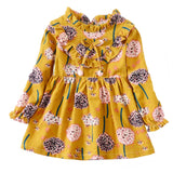 Spring New Fashion Design Dress for Kid Girl Casual Children Girls Dress Little Girl Floral Printed Dress