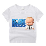 Baby Boy Clothes Movie  Boss Baby Funny Cartoon Print T-shirt Kids Summer O-Neck Tops Boys & Girls Tshirt  Baby Clothes